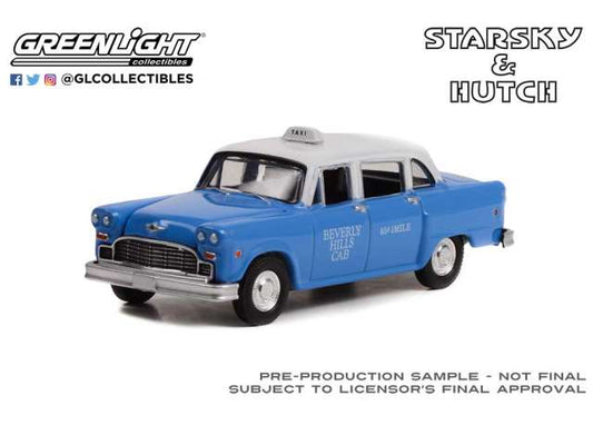 1/64 1971 Checker Taxi, Beverly Hills Cab, *Starsky and Hutch (1975-79 TV Series) Series 2*, blue/white