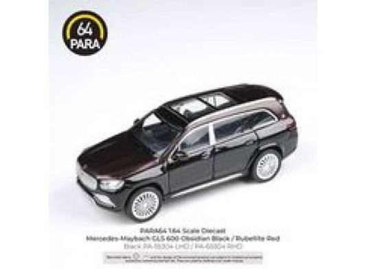 1/64 Mercedes Maybach GLS *Right Hand Drive*, Obsidian Black/Rubellite Red