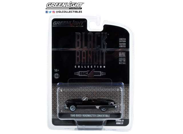 1/64 1949 Buick Roadmaster Convertible *Black Bandit Series 27*, black