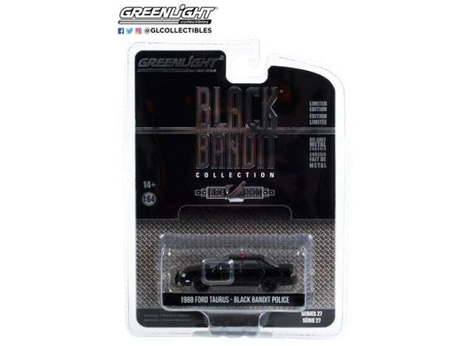 1/64 1988 Ford Taurus Black Bandit Police *Black Bandit Series 27*, black