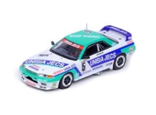 1/64 1992 Nissan Skyline GTS-R (R32) *Unisia Jecs* #5 Masahiro Hasemi Macau Guia Race, blue/white/green