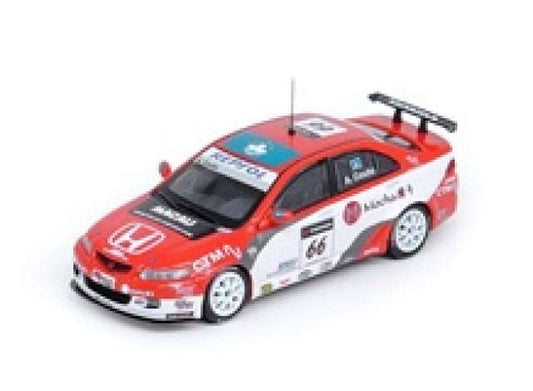 1/64 2008 Honda Accord Euro-R CL7 *N Technology* #66 Andre Couto Macau World Touring Car Championship, red/white