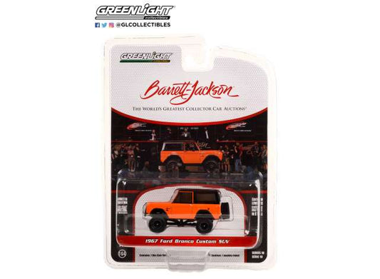 1/64 1967 Ford Bronco Custom (Lot #1267) *Barrett Jackson Series 10*, custom orange with black top