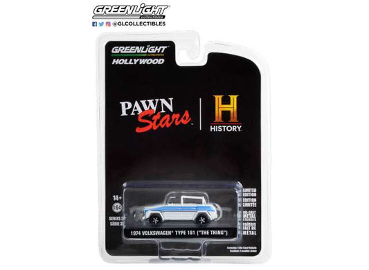 1/64 1974 Volkswagen Thing Type 181 (Pawn Stars 2009-Current TV Series) *Hollywood Series 37*, white/blue