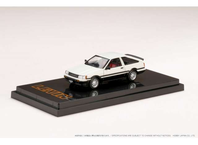 1/64 Toyota Corolla Levin AE86 3 Door GT APEX, white/black