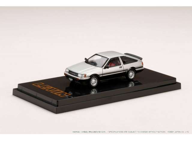 1/64 Toyota Corolla Levin AE86 3 Door GT APEX, silver/black