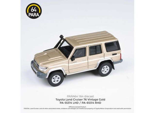 1/64 Toyota Land Cruiser 76 *Left Hand Drive*, vintage gold