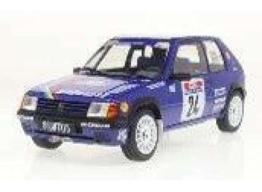 1/18 1990 #24 Peugeot 205 Rally pts Tour de Corse, purple/white