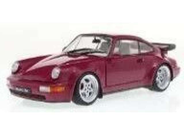 1/18 1991 Porsche 911 (964) Turbo Sternrubin, burgundy