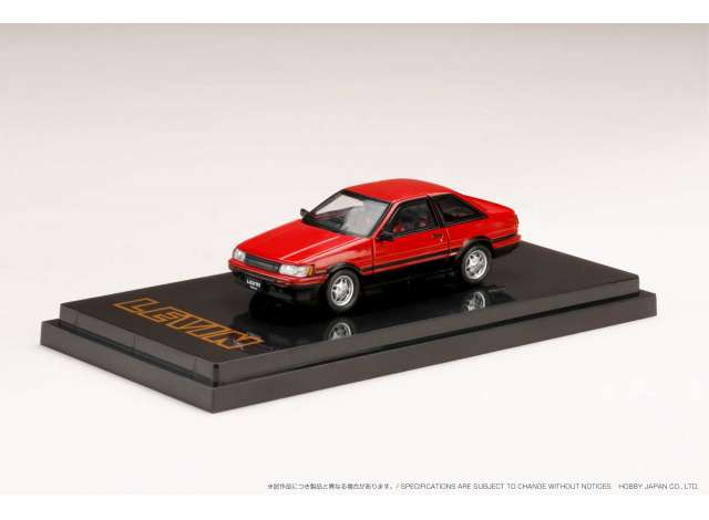 1/64 Toyota Corolla Levin GT APEX 2door AE86, red/black