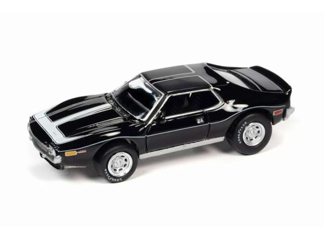 1/64 1971 AMC Javelin AMX, gloss black with white hood stripe