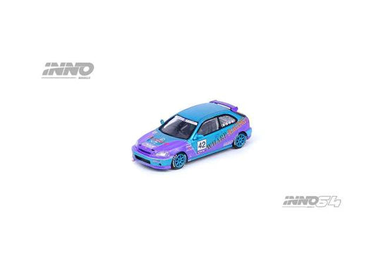 1/64 Honda Civic Type R EK9 #42 *Wharp Racing*, blue/purple