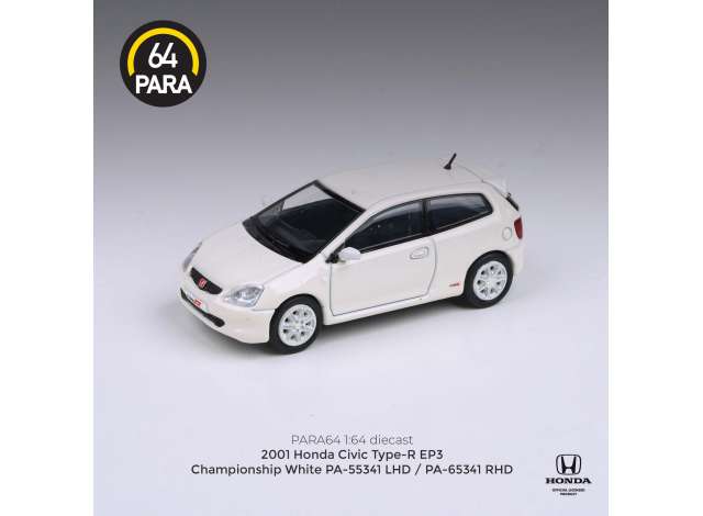 1/64 2001 Honda Civic EP3 *Left Hand Drive*, championship white