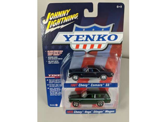 1/64 Yenko 2-pack1967 Chevrolet Camaro SS, royal plum With 1972 Chevrolet Stinger Wagon, dark green & white stripes