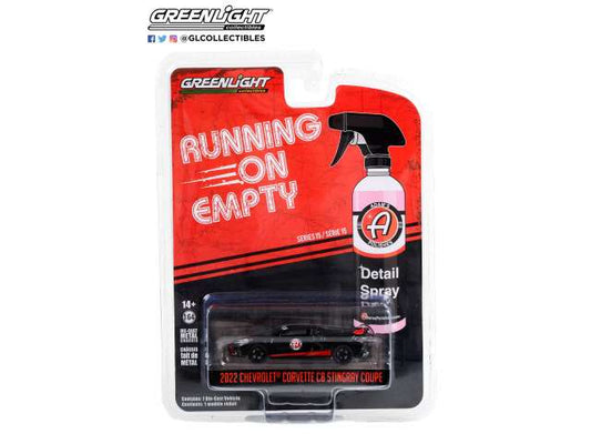 1/64 2022 Chevrolet Corvette C8 Stingray Coupe Adam's Polishes *Running on Empty Series 15*, black/red