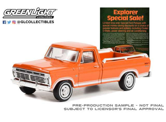 1/64 1973 Ford F-100 Explorer Special *Explorer Special Sale!* Vintage Ad Cars Series 8,