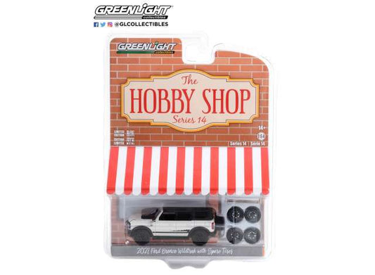 1/64 2021 Ford Bronco Wildtrak with Spare Tires *The Hobby Shop Series 14*, grey