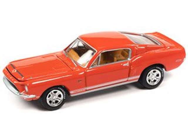 1/64 1968 Shelby GT500 KR, calypso carol with white rocker stripes