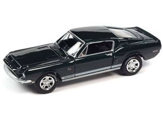 1/64 1968 Shelby GT500 KR, highland green with white rocker stripes