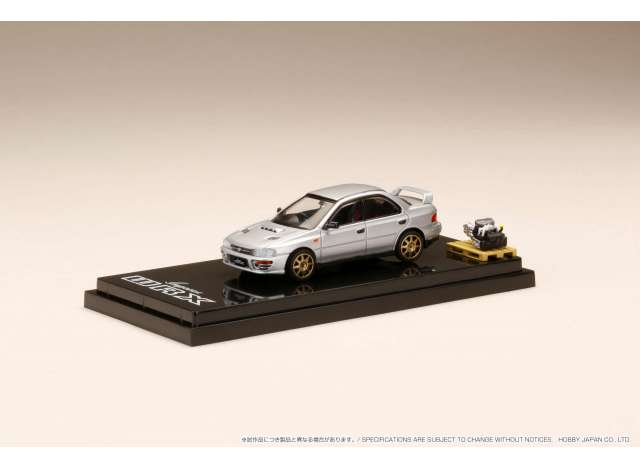 1/64 1992 Subaru Impreza WRX (GC8) Costumized Version, light silver metallic