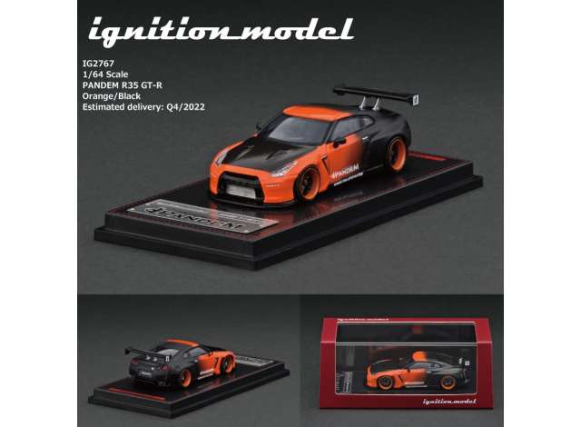1/64 Pandem R35 GT-R orange/black – Diecast Panda