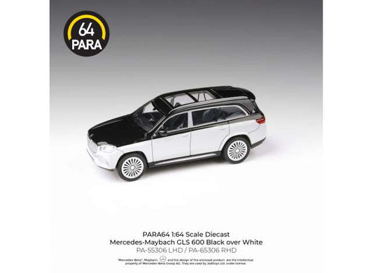 1/64 2020 Mercedes Maybach GLS *Left Hand Drive*, black/white 2-tone