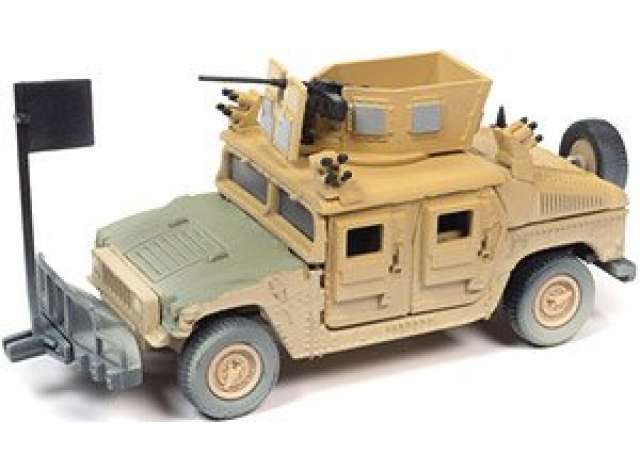 1/64 M1114 HA (Heavy) Up-Armored HMMWVHUMVEE 4-CT Armored Fastback, battle worn tan