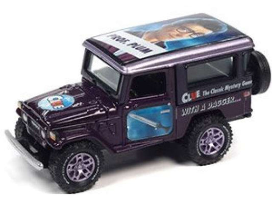 1/64 Modern Clue 1980 Toyota Land Cruiser with Poker Chip, Purple with Clue Graphics