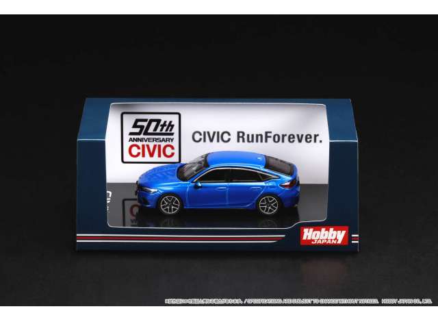 1/64 Honda Civic (FL1) LX, premium crystal blue metallic