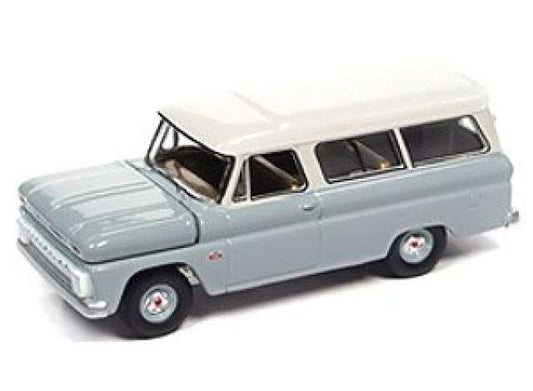 1966 Chevrolet Suburban, Gray Body with White Roof