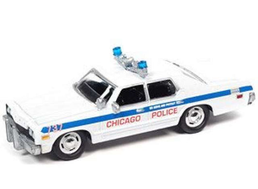 1/64 Blues Brothers Chicago Police Dept 1975 Dodge Monaco, white/blue