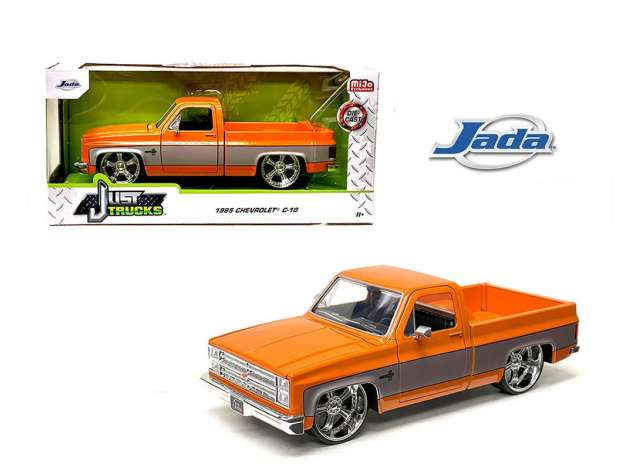 1/24 1985 Chevrolet C-10 pick-up, orange/grey