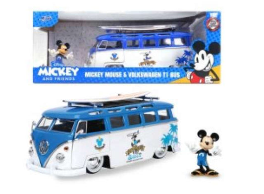 1/24 Mickey Van with Figure, blue/white