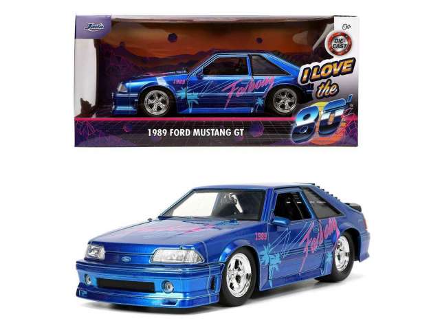 1/24 1989 Ford Mustang GT *I Love the 80s*, candy blue