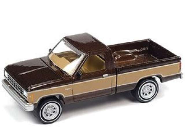 1:64 1984 Ford Ranger, Walnut Metallic with Desert Tan Sides