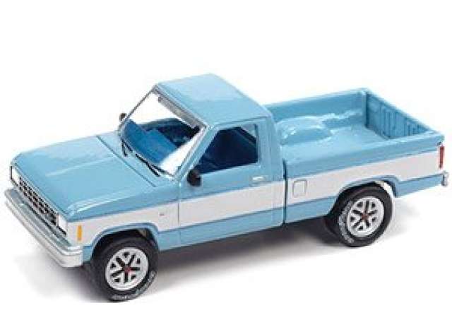 1:64 1984 Ford Ranger, Light Blue with White Sides