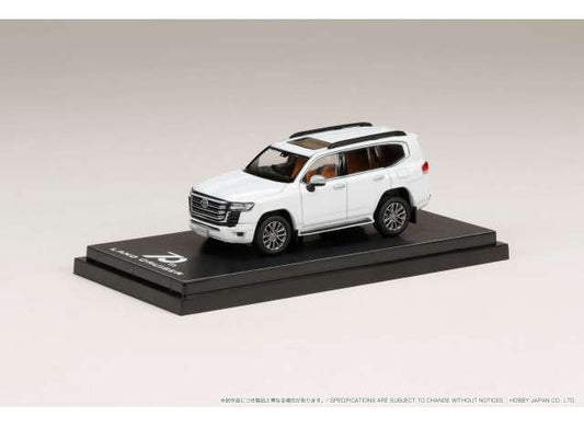 1/64 Toyota Land Cruiser (JA300W) ZX, precious white pearl (090) with beige interior