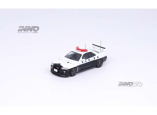 1/64 Nissan Skyline GT-R R34 Japanese Police, black/white