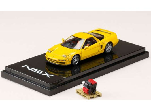 1/64 1997 Honda NSX (NA2) Type S ZERO With Engine Display Model, indy yellow pearl