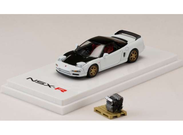 1/64 1992 Honda NSX (NA1) Type R Customized Version With Engine Display Model, championship white