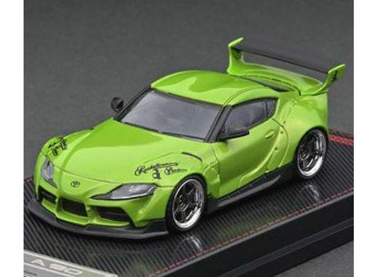 1/64 Toyota Pandem Supra A90, green metallic