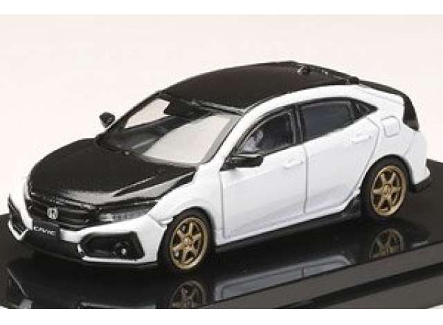 1/64 Honda Civic Hatchback (FK7) Customized Version, carbon bonnet white orchid pearl