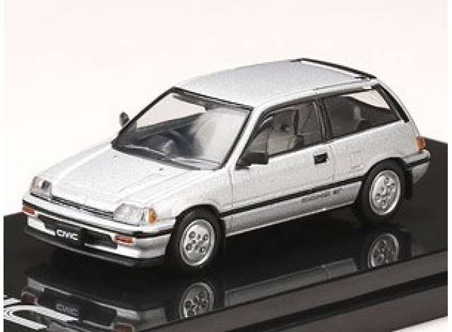 1/64 1984 Honda Civic Si (AT), silver metallic