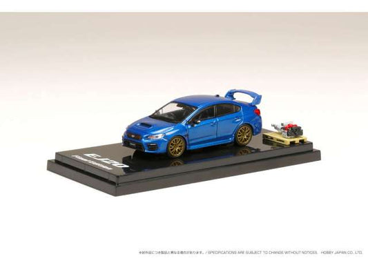 Preorder - Q2 2023 - 1/64 2018 Subaru WRX STi EJ20 Final Edition Full Packakge Engine Display Model, WR blue pearl