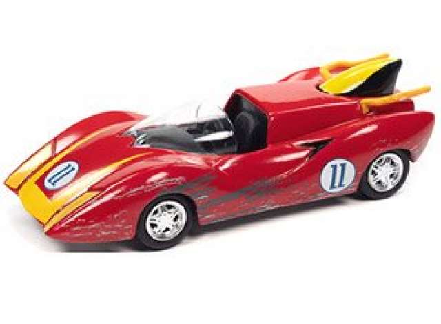 1/64 Speed Racer Captain Terror, #11, Race Worn Red – Diecast Panda