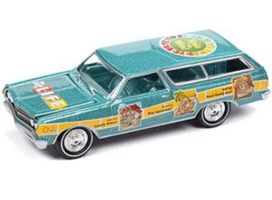 1/64 Game of Life 1965 Chevrolet Station Wagon, Artesian Turquoise Poly