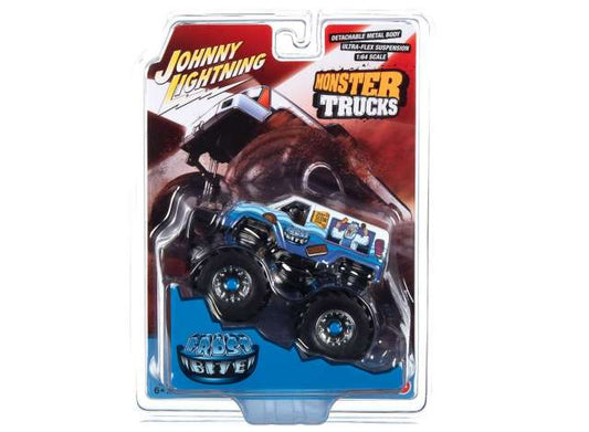 1/64 Johnny Lightning Monster Truck 
Frost Bite I Scream You Scream, blue/white with black tires
