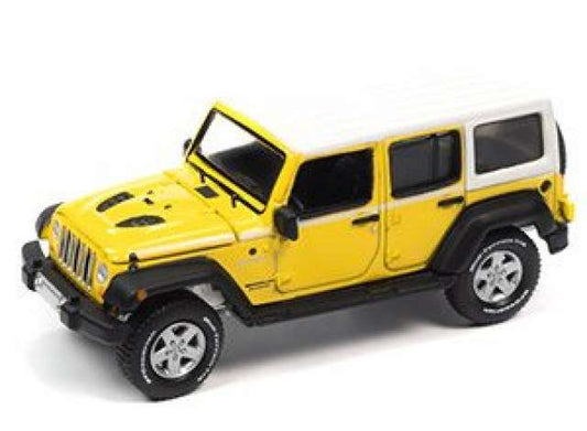 1/64 2017 Jeep Wrangler Chief Edition, Acid Yellow with White Roof & White Side Stripe