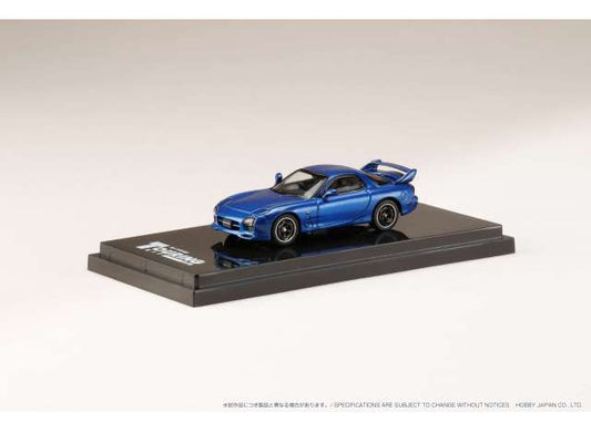 1/64 Efini RX-7 FD3S (A-Spec) GT Wing Mazda Speed Closed Headlights, innocent blue mica