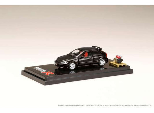 1/64 Honda CIVIC Type-R (GF-EK9) with Engine Display model, black